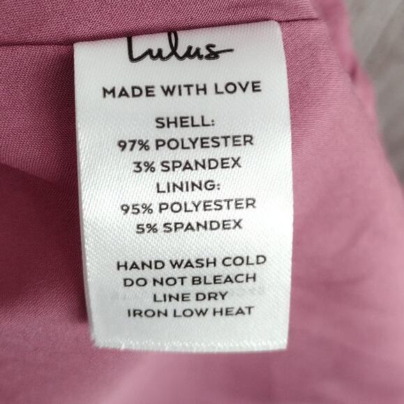 Lulus NEW Got the Key Mauve Satin Floral Jacquard Halter Mini Dress Women Medium - Picture 11 of 14